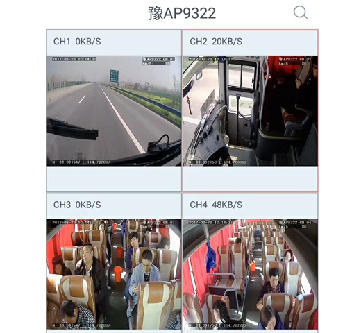 大巴车4G视频安装效果图